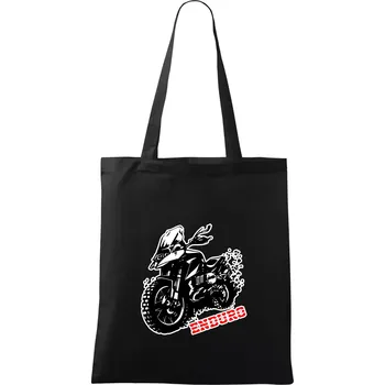 Moto Enduro - Taška bavlněná - 42 x 38 cm ( Černá )