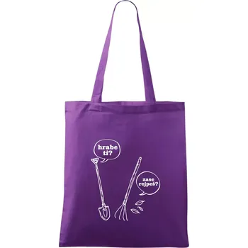 Hrabe ti, už zase rejpeš - Taška bavlněná - 42 x 38 cm ( Fialová )