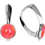 NUBIS® Stříbrné opálové náušnice - NBP37-OP25