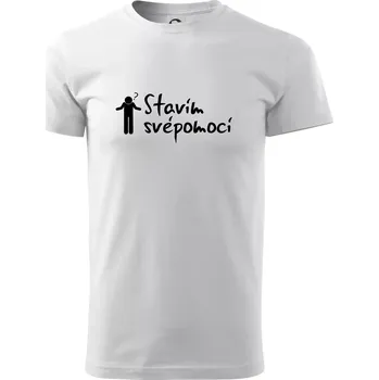 Stavím svépomocí - ikona - Triko extra velké (5-8XL) - 7XL ( Bílá )
