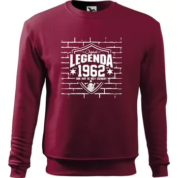 Pánská mikina Zedník - legenda - 1962 - Mikina Essential pánská - 2XL ( Garnet )