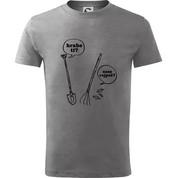 Chlapecké tričko Hrabe ti, už zase rejpeš - Tričko dětské bavlněné - 98 cm / 2 roky ( Tmavě šedý melír )