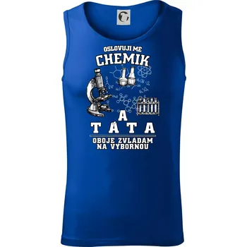 Oslovuji mě chemik a táta - Tílko pánské Core - L ( Královská modrá )
