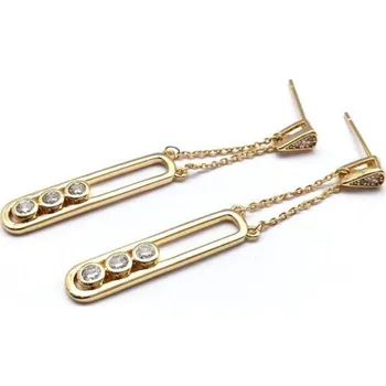 Náušnice Flamenco Mystique Pozlacené náušnice z chirurgické oceli KST983 – elegance a kvalita pro každou příležitost“