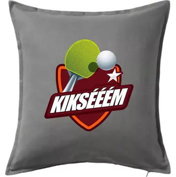 Polštář Stolní tenis - Kiksééém - Polštář 50x50 - 50x50 - Včetně výplně ( Tmavě šedý melír )