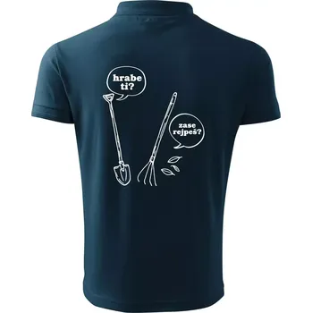 Pánská košile Hrabe ti, už zase rejpeš - Polokošile pánská Pique Polo 203 - 4XL ( Námořní modrá (velmi tmavá - téměř černá) )