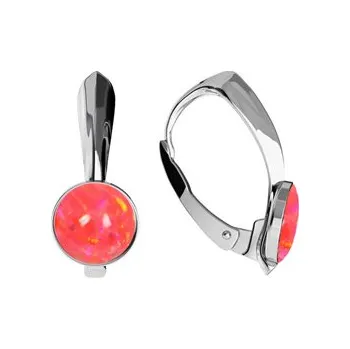 Náušnice NBP37-OP25 Stříbrné opálové náušnice