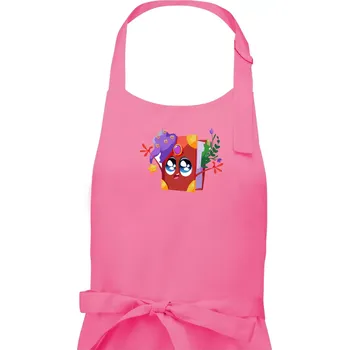 Kuchyňská zástěra Kreslená kniha kouzelná - Dámská zástěra na vaření - Univerzální velikost ( Růžová )