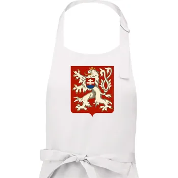 Kuchyňská zástěra Znak Česko-Slovenská republika 1938–1939 - Pánská zástěra na vaření - Univerzální velikost ( Bílá )