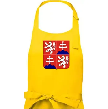 Kuchyňská zástěra Znak Česká a Slovenská Federativní Republika 1990–1992 - Dámská zástěra na vaření - Univerzální velikost ( Žlutá )