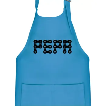 Kuchyňská zástěra Řetěz - Vaše jméno - Dětská zástěra na vaření - Univerzální velikost ( Světlý tyrkys )
