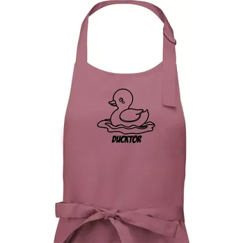 Kuchyňská zástěra Ducktor - Dámská zástěra na vaření - Univerzální velikost ( Starorůžová )