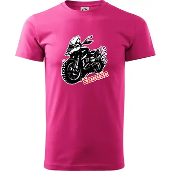 Pánská móda Moto Enduro - Klasické pánské triko vyšší gramáže - XS ( Purpurová )