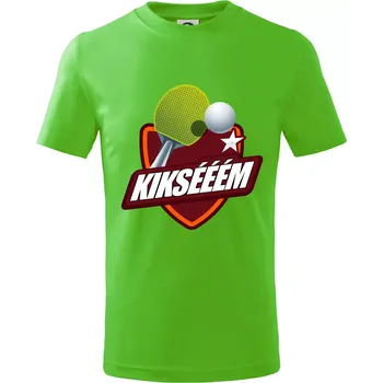 Chlapecké tričko Stolní tenis - Kiksééém - Tričko dětské bavlněné - 134 cm/8 let ( Apple Green )
