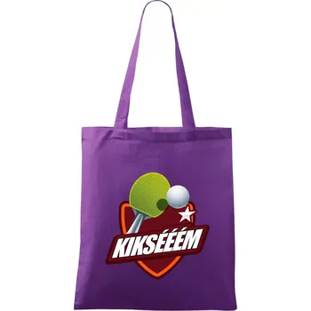 Nákupní taška Stolní tenis - Kiksééém - Taška bavlněná - 42 x 38 cm ( Fialová )