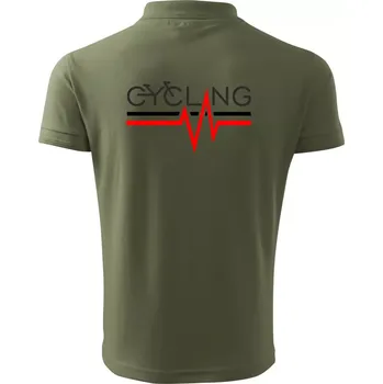 Pánská košile Cycling ekg - Polokošile pánská Pique Polo 203 - 4XL ( Khaki )