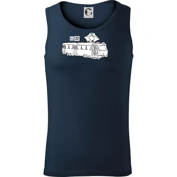 Tramvaj číslo 22 - Tílko pánské Core - 2XL ( Námořní modrá (velmi tmavá - téměř černá) )