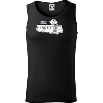 Tramvaj číslo 26 - Tílko pánské Core - XL ( Černá )