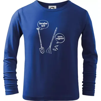 Chlapecké tričko Hrabe ti, už zase rejpeš - Triko dětské Long Sleeve - 134 cm/8 let ( Královská modrá )