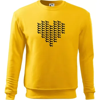 Pánská mikina Jezevčík - Srdce - Mikina Essential pánská - S ( Žlutá )