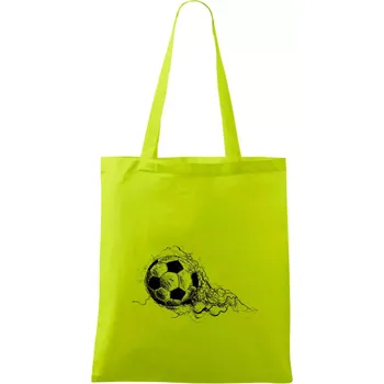 Fotbalový míč - kresba tužkou - Taška bavlněná - 42 x 38 cm ( Limetková )
