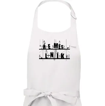 Kuchyňská zástěra Řemeslník - písmena - Pánská zástěra na vaření - Univerzální velikost ( Bílá )