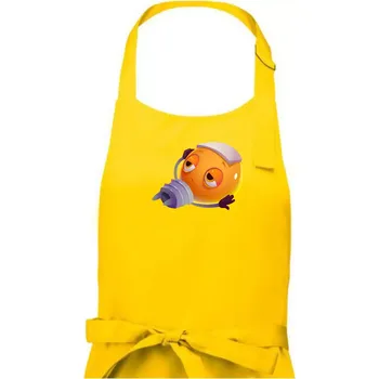 Kuchyňská zástěra Žárovka čte knihu - Dámská zástěra na vaření - Univerzální velikost ( Žlutá )