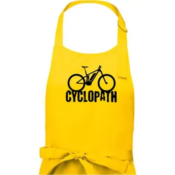 Kuchyňská zástěra Cyclopath ebike - Pánská zástěra na vaření - Univerzální velikost ( Žlutá )