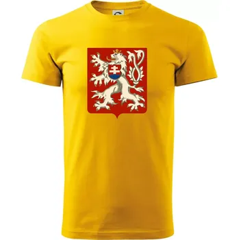 Znak ČSR - Třetí Československá republika (1945–1948) - Triko extra velké (5-8XL) - 7XL ( Žlutá )