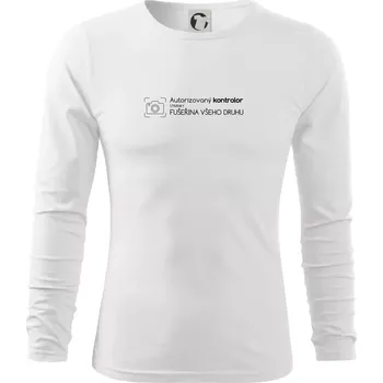 Pánská móda Autorizovaný kontrolor stránky fušeřina všeho druhu - Triko s dlouhým rukávem FIT-T long sleeve - S ( Bílá )