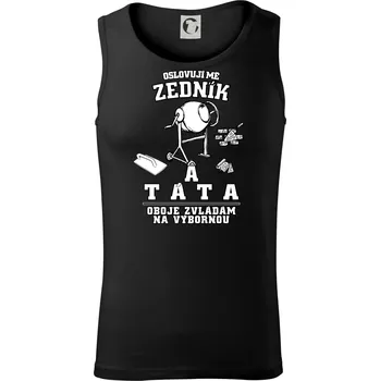 Oslovuji mě zedník a táta - Tílko pánské Core - XL ( Černá )