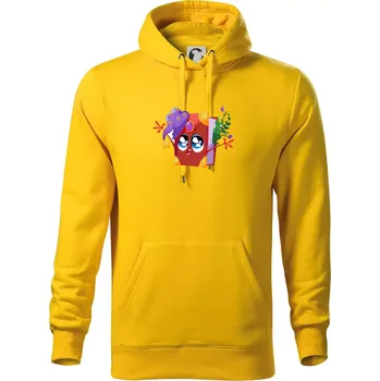 Pánská mikina Kreslená kniha kouzelná - Mikina pánská Cape s kapucí - 2XL ( Žlutá )