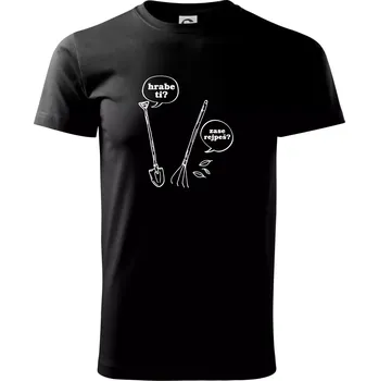 Pánské tričko Hrabe ti, už zase rejpeš - Triko extra velké (5-8XL) - 7XL ( Černá )