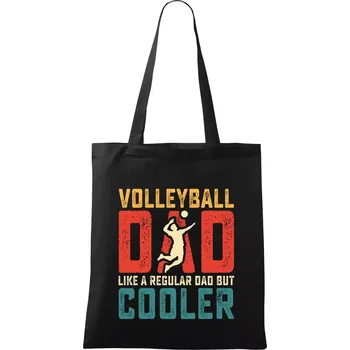 Nákupní taška Volleyball dad like a regular dad but cooler - Taška bavlněná - 42 x 38 cm ( Černá )
