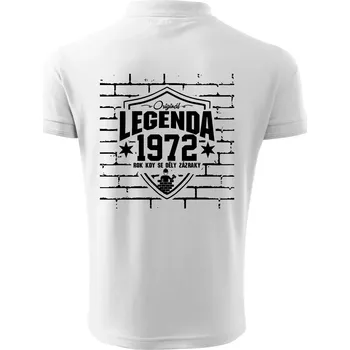 Pánská košile Zedník - legenda - 1972 - Polokošile pánská Pique Polo 203 - 4XL ( Bílá )