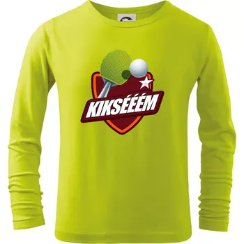 Dětská móda Stolní tenis - Kiksééém - Triko dětské Long Sleeve - 158 cm/12 let ( Limetková )