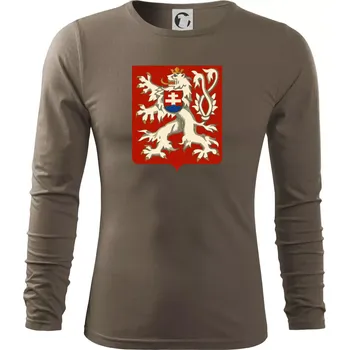 Pánské oblečení Znak Česko-Slovenská republika 1938–1939 - Triko s dlouhým rukávem FIT-T long sleeve - S ( Army )