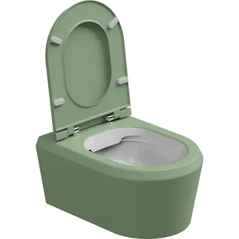 Klozet WC závěsné Cruise, rimless, dvoubarevné, zadní odpad, CRWCSOBI000031