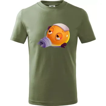 Žárovka čte knihu - Tričko dětské bavlněné - 104-110cm / 3-4 roky ( Khaki )