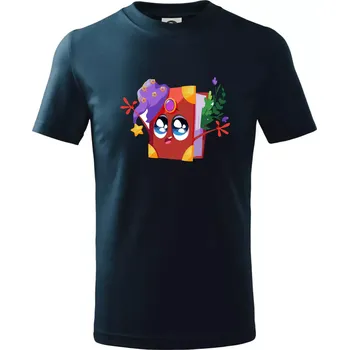 Chlapecké tričko Kreslená kniha kouzelná - Tričko dětské bavlněné - 134 cm/8 let ( Námořní modrá (velmi tmavá - téměř černá) )