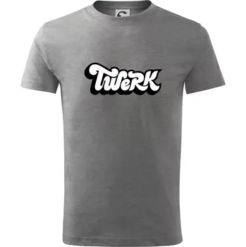 Twerk - Tričko dětské bavlněné - 98 cm / 2 roky ( Tmavě šedý melír )