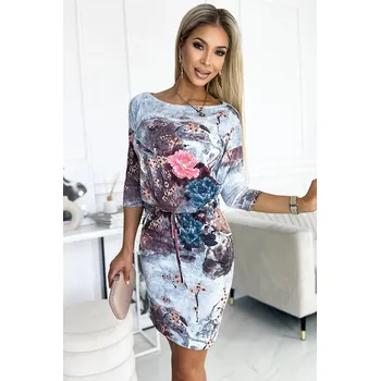 Dámské oblečení Dámské modré sportovní šaty s potiskem, M i10_P75139_2:91_