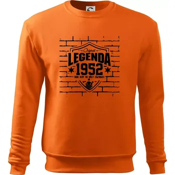 Pánská mikina Zedník - legenda - 1952 - Mikina Essential pánská - 3XL ( Oranžová )