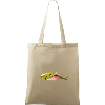 Nákupní taška Kreslená kniha unavená - Taška bavlněná - 42 x 38 cm ( Naturální )