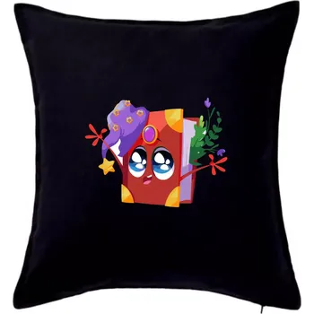 Polštář Kreslená kniha kouzelná - Polštář 50x50 - 50x50 - Pouze potah ( Černá )