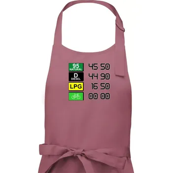Kuchyňská zástěra Kolo je eko ceny - Dámská zástěra na vaření - Univerzální velikost ( Starorůžová )