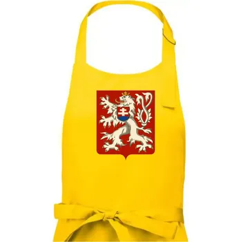 Kuchyňská zástěra Znak Česko-Slovenská republika 1938–1939 - Dámská zástěra na vaření - Univerzální velikost ( Žlutá )