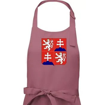 Kuchyňská zástěra Znak Česká a Slovenská Federativní Republika 1990–1992 - Pánská zástěra na vaření - Univerzální velikost ( Starorůžová )