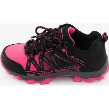 Dívčí tenisky ALPINE PRO Dívčí Černo-růžové holčičí outdoorové boty ALPINE PRO Faro Růžová 33 (1966717)