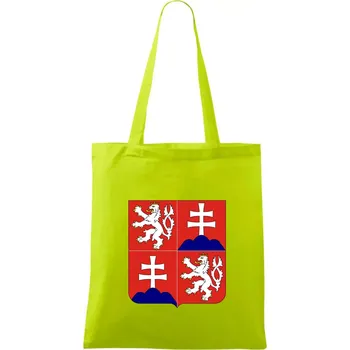 Znak Česká a Slovenská Federativní Republika 1990–1992 - Taška bavlněná - 42 x 38 cm ( Limetková )